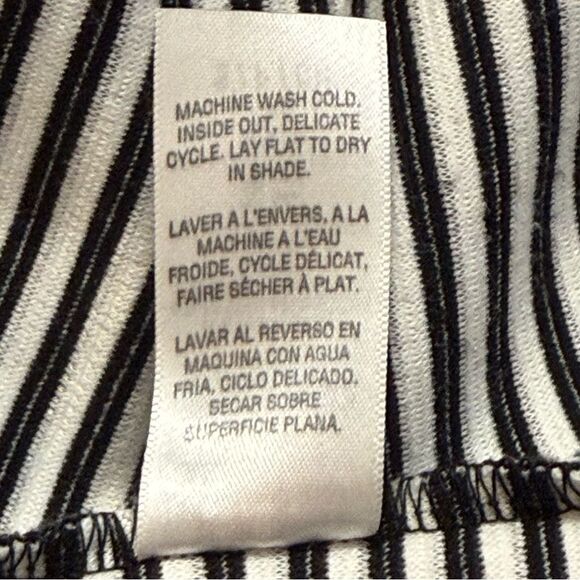 Splendid Black White Striped Shift Dress Size Small - Picture 11 of 12
